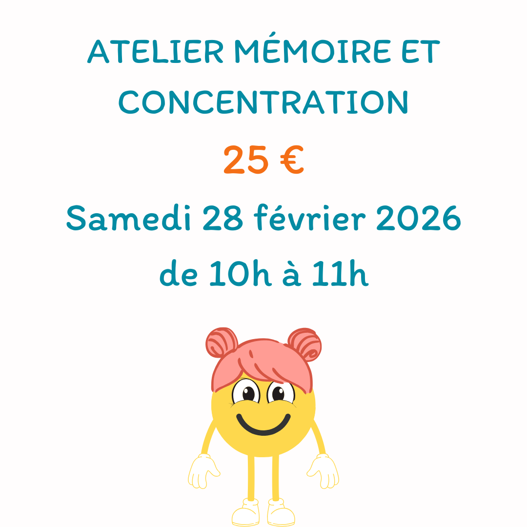 Tarif atelier mémoire et concentration